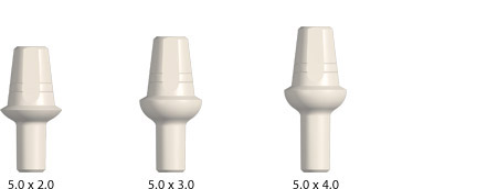 Healing Abutments with a 2.5mm Post
