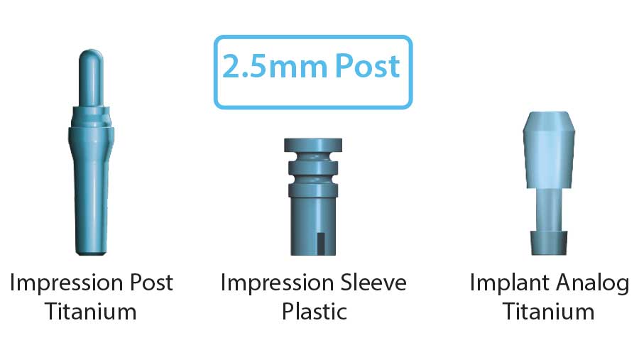 2.5mm Impression Components